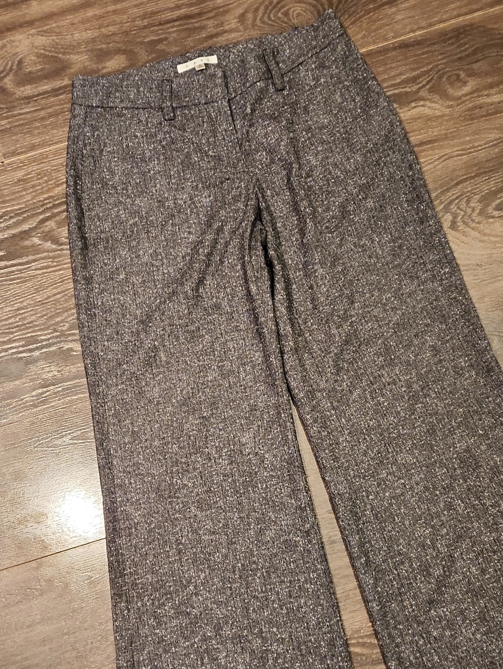 โค๏ธ CABI SOHO SPECKLE TWEED WIDE LEG PANTS AND VEST SET - Picture 11 of 15